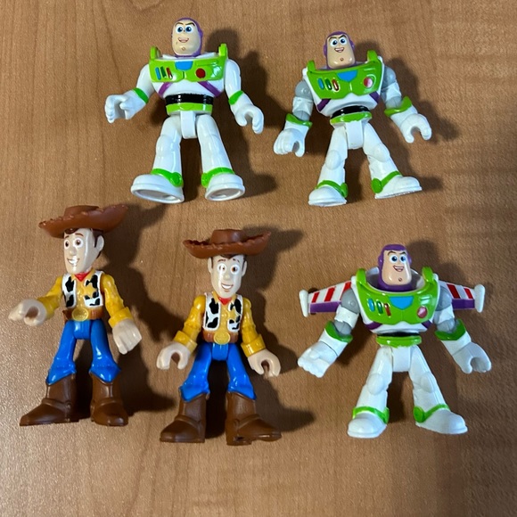 Imaginext Disney Toy Story 4 Buzz Lightyear robot large size with figures lot 7 - Picture 6 of 7